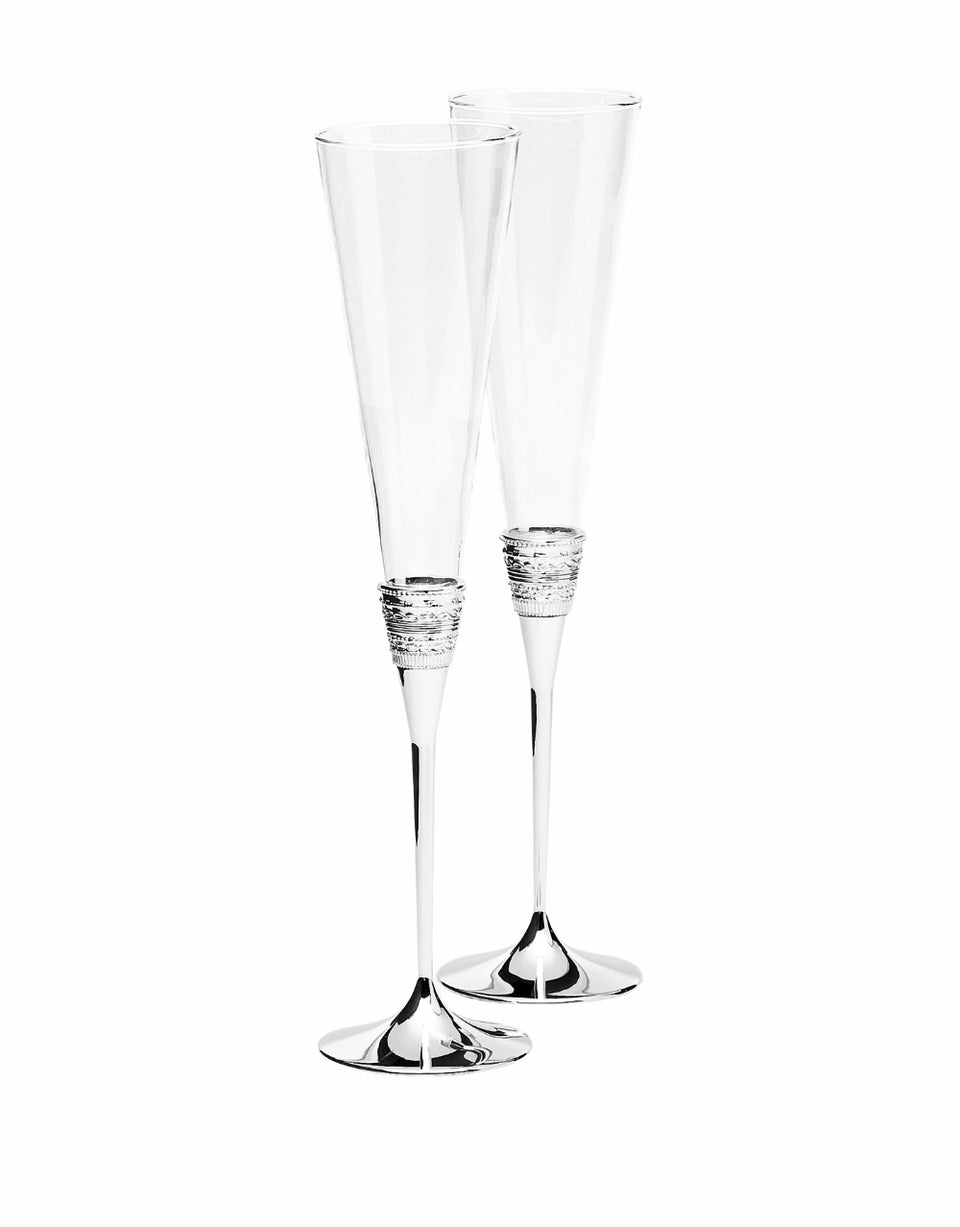 Vera Wang by Wedgwood With Love Silver Giftware Toasting Flute