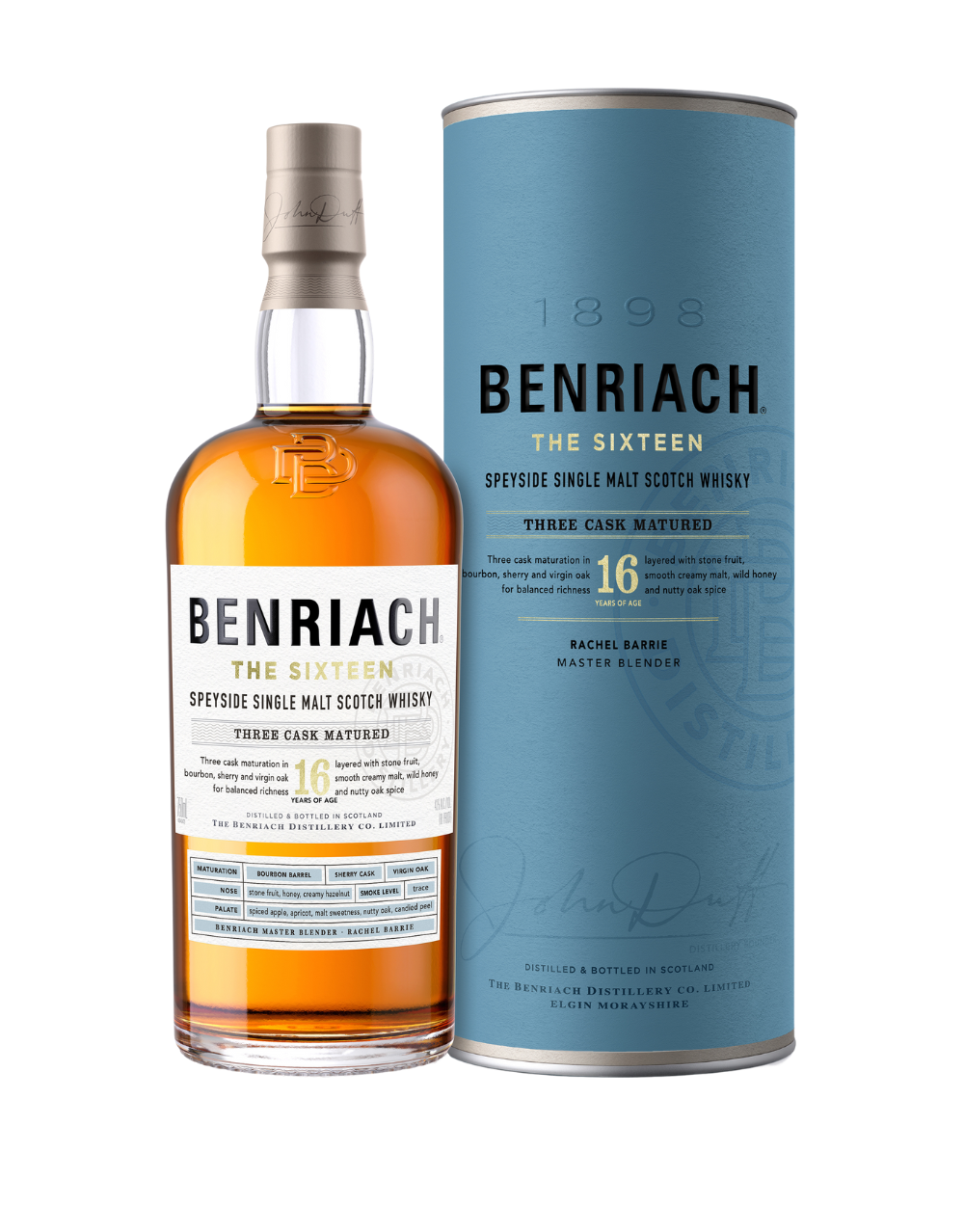 BENRIACH THE SIXTEEN SPEYSIDE SINGLE MALT SCOTCH WHISKY