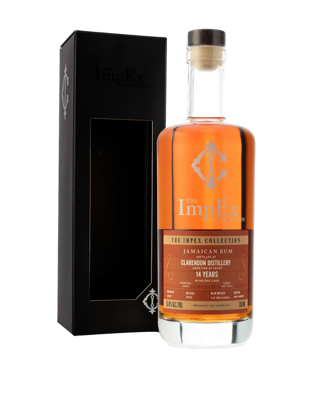 THE IMPEX COLLECTION 2007 14 YEAR OLD CLARENDON RUM SINGLE CASK #650 MBKB