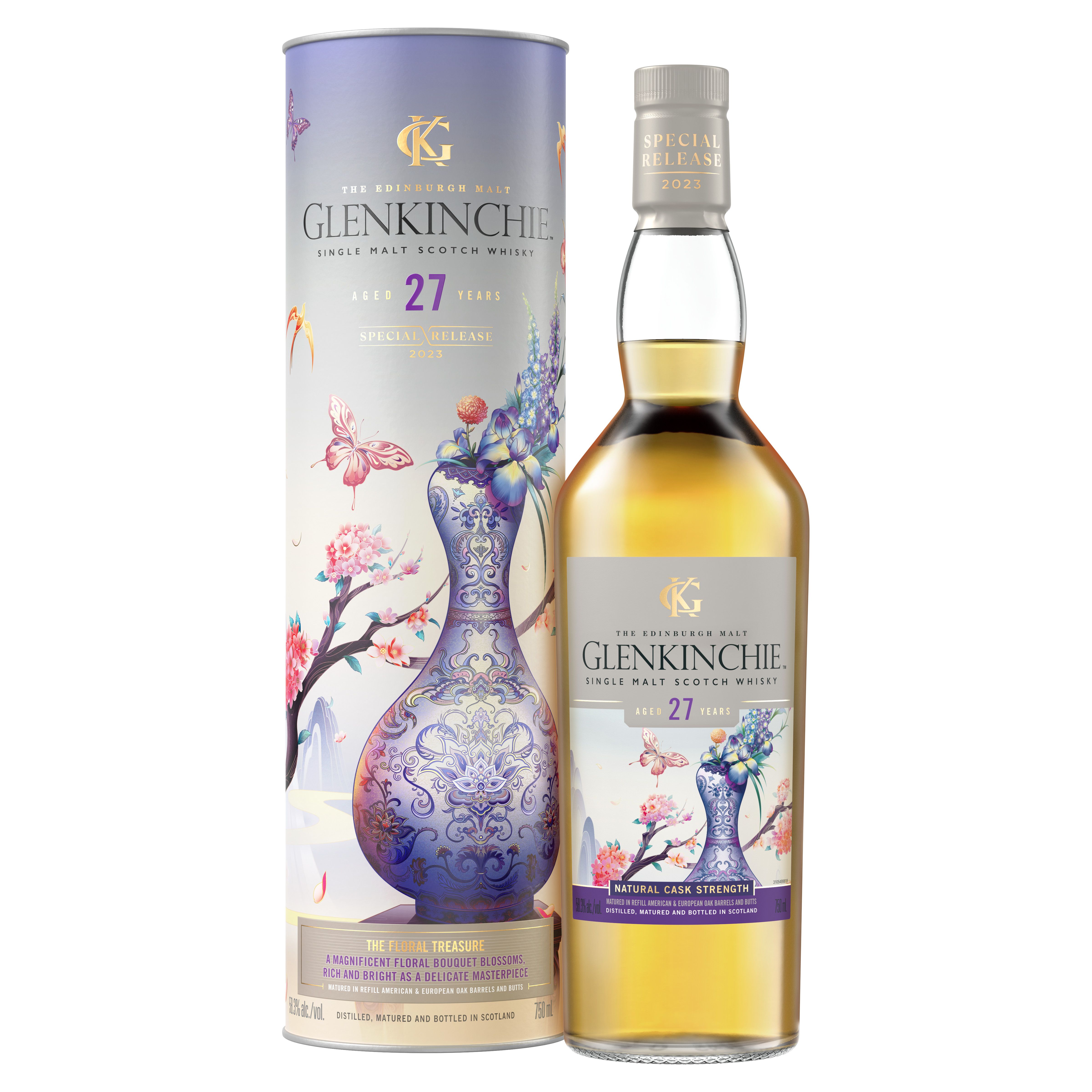 Glenkinchie the Floral Treasure 27 Year Old Single Malt Scotch