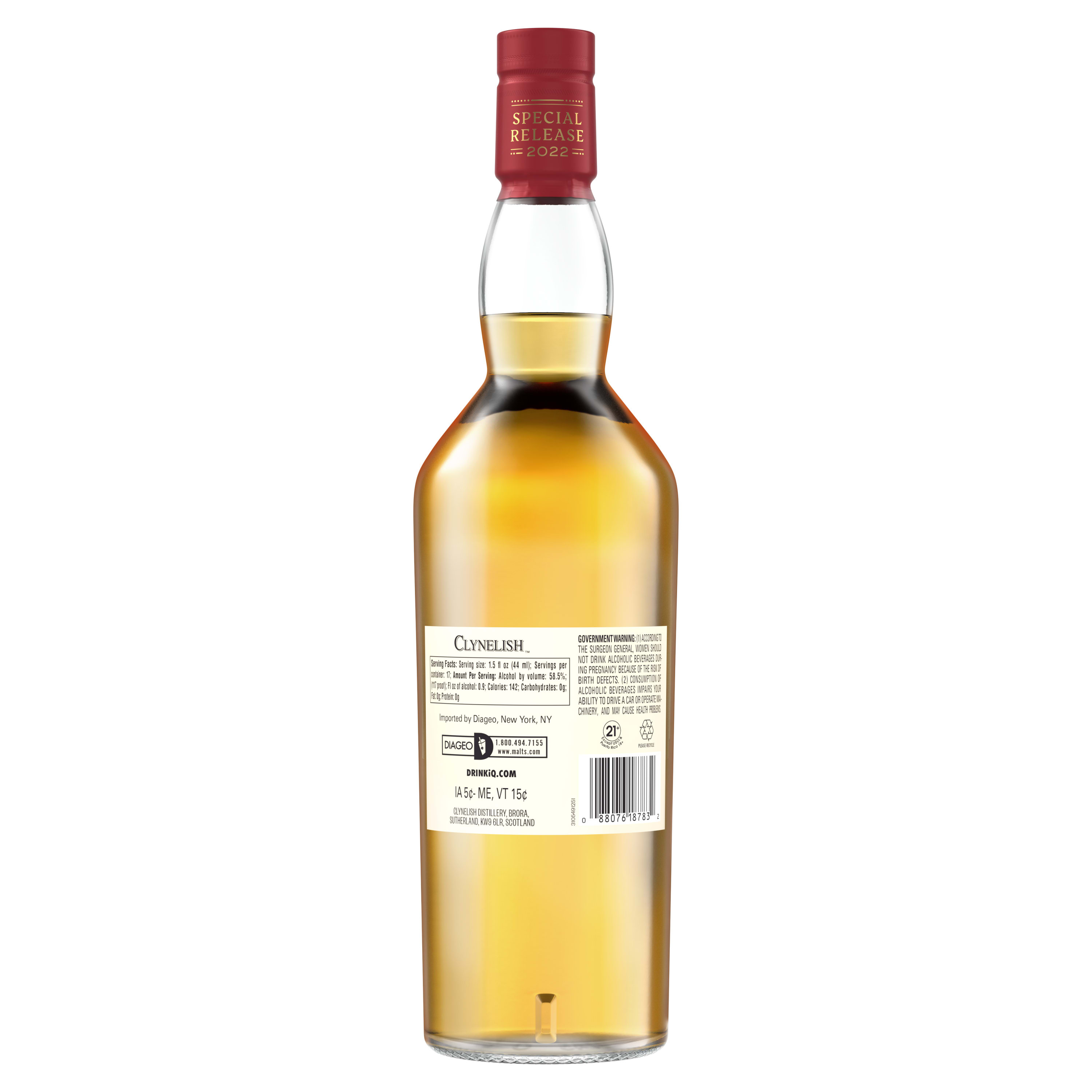 Clynelish 12年 特別リリース 2022 700ml Clynelish 12 Year Old Single Malt Scotch Whisky - Diageo