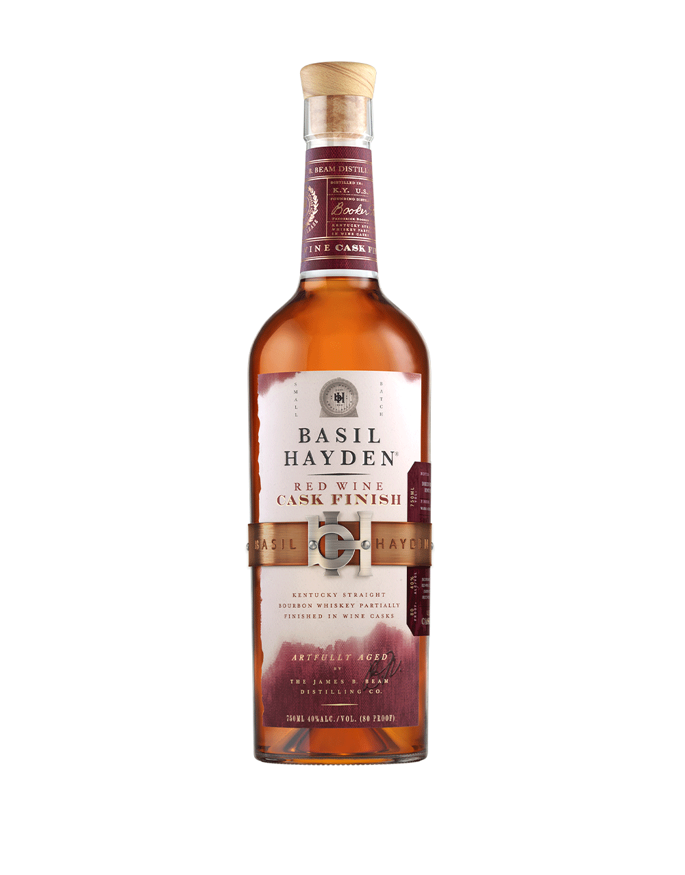 BASIL HAYDEN RED WINE CASK FINISH KENTUCKY STRAIGHT BOURBON WHISKEY
