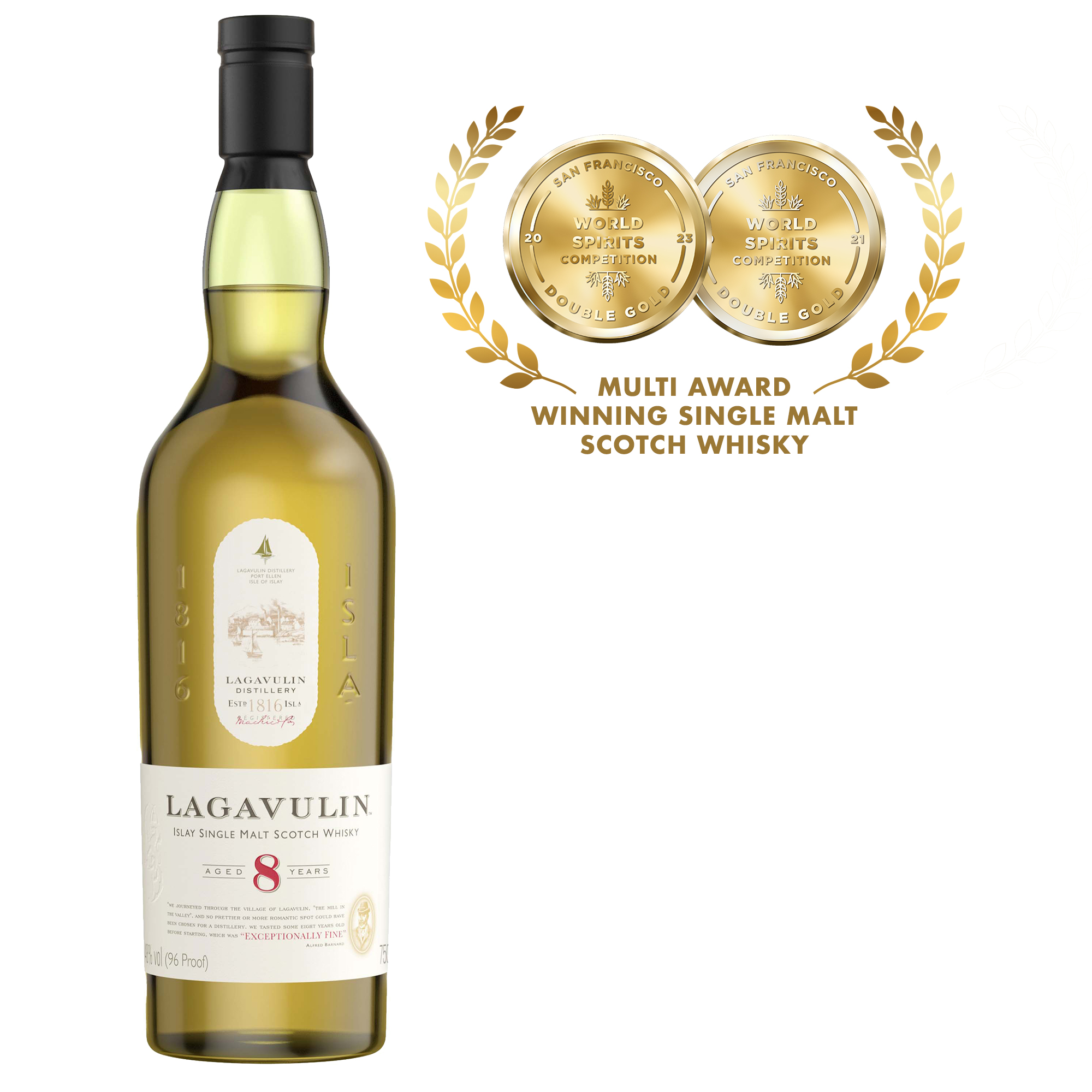 Lagavulin 8-year-old Single Malt Scotch Whisky | ReserveBar