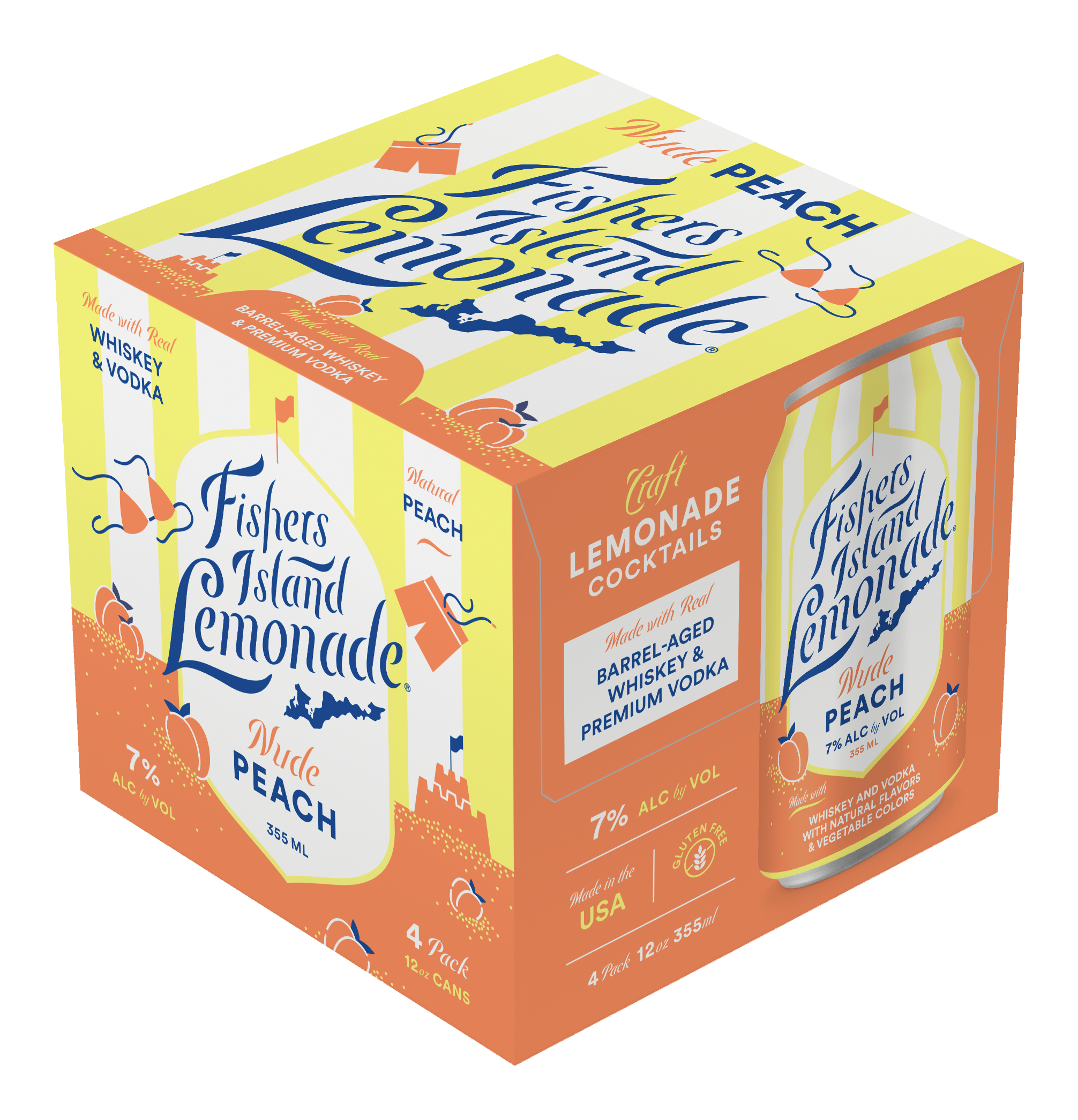 Fishers Island Nude Peach Lemonade | ReserveBar