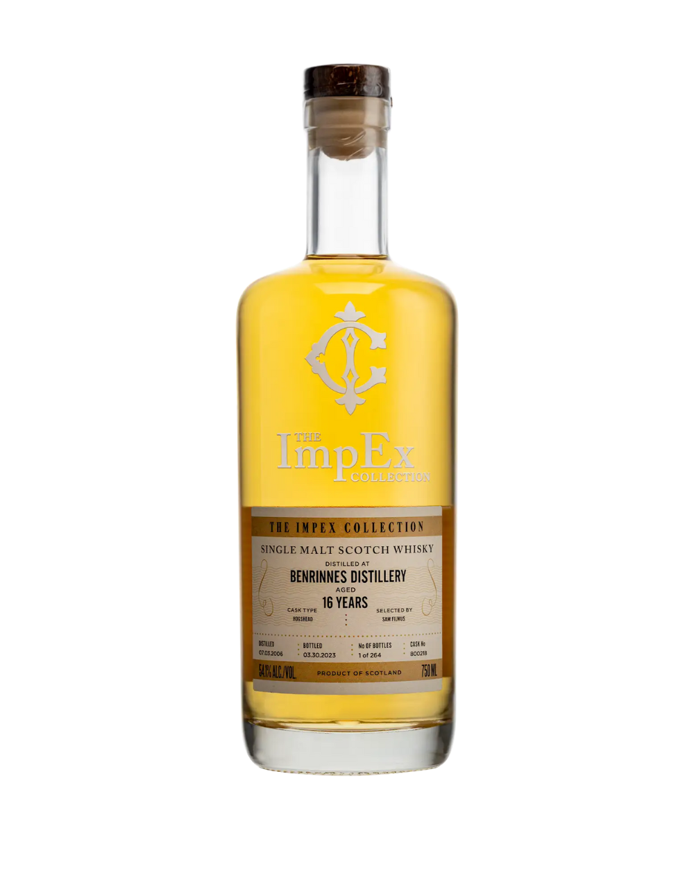 THE IMPEX COLLECTION 2006 16 YEAR OLD BENRINNES SINGLE CASK #800218