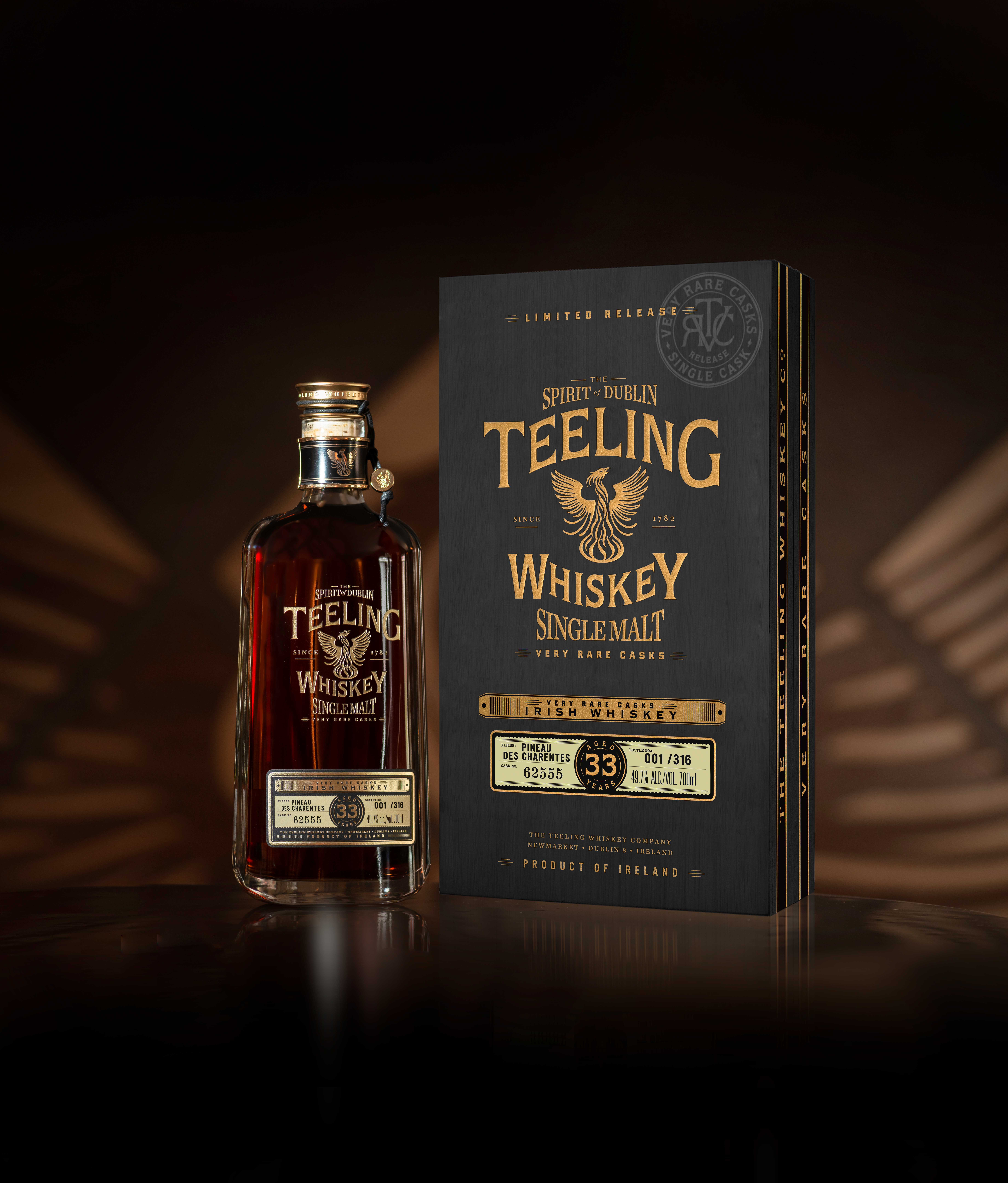 Teeling 33 Year Old Single Malt Irish Whiskey Pineau Des Charentes 