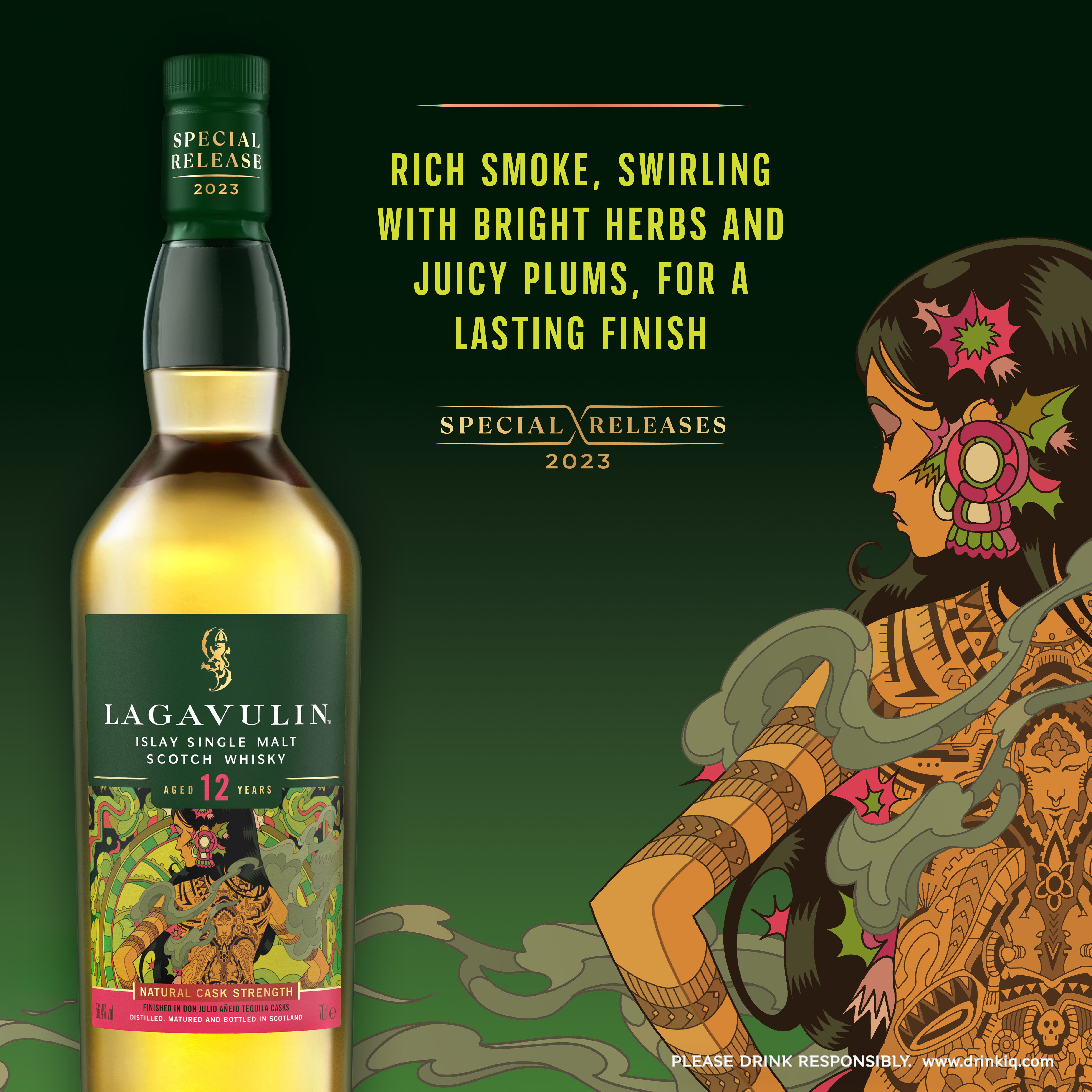 Lagavulin the Ink Of Legends 12 Year Old Single Malt Scotch Whisky