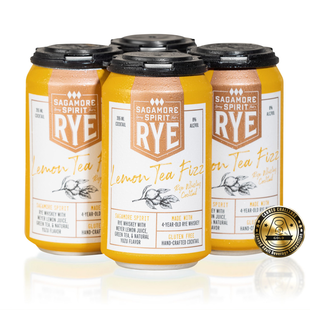 SAGAMORE SPIRIT LEMON TEA FIZZ RYE WHISKEY COCKTAIL