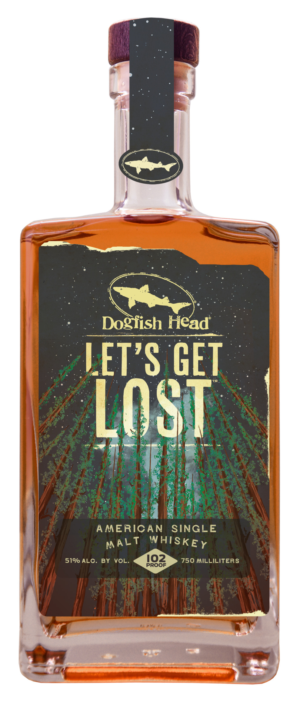 DOGFISH HEAD SPIRITS LET'S GET LOST SINGLE MALT WHISKEY