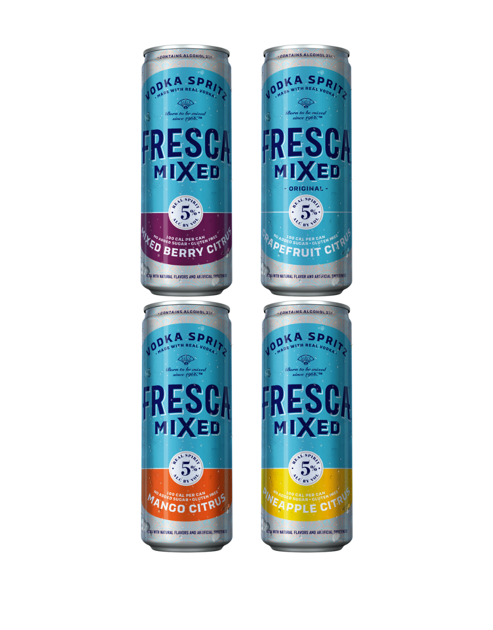 FRESCA MIXED VODKA SPRITZ VARIETY PACK GLUTEN-FREE CANNED COCKTAIL
