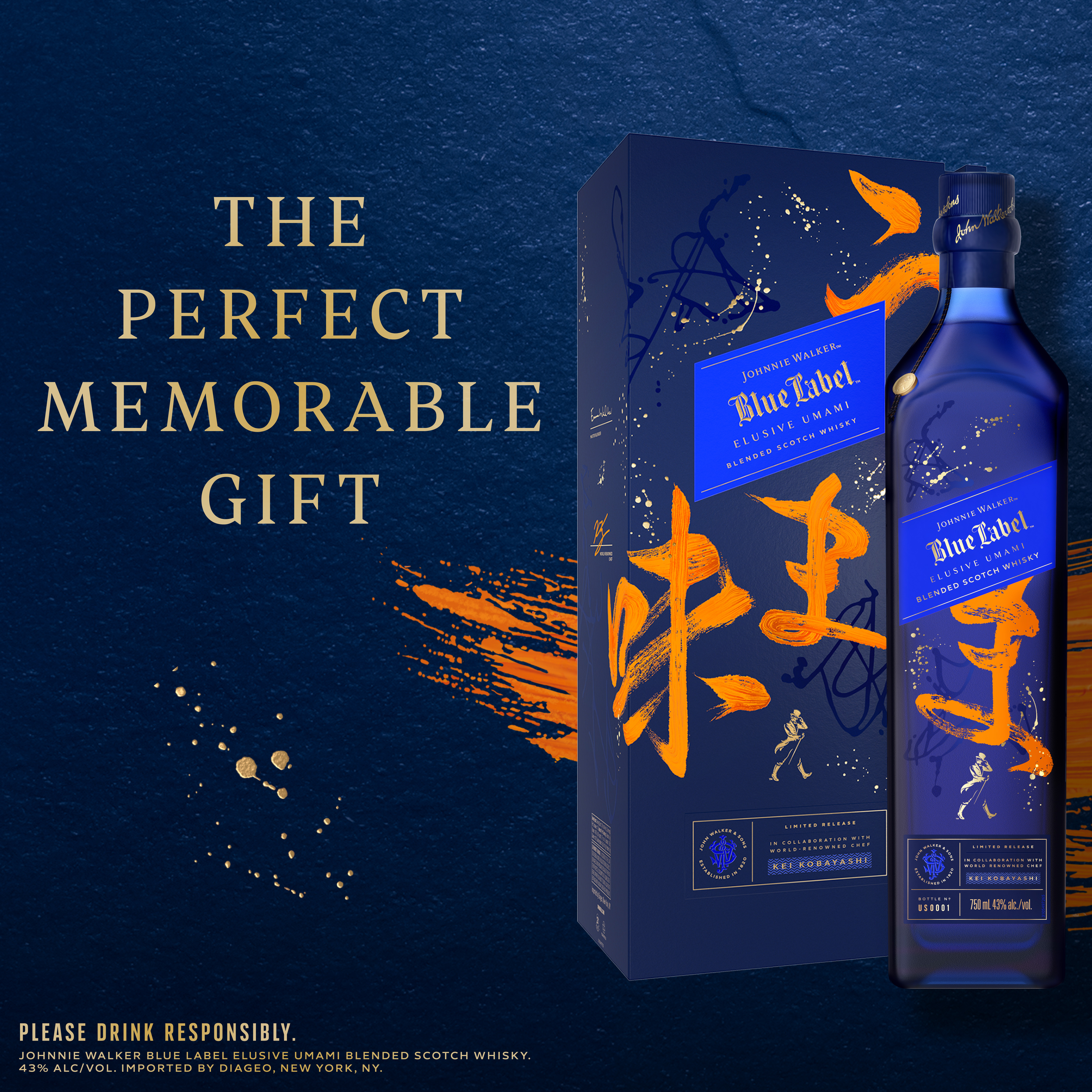 Johnnie Walker Blue Label Elusive Umami Blended Scotch Whisky