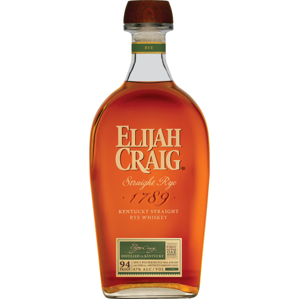 Elijah Craig Straight Rye bottle