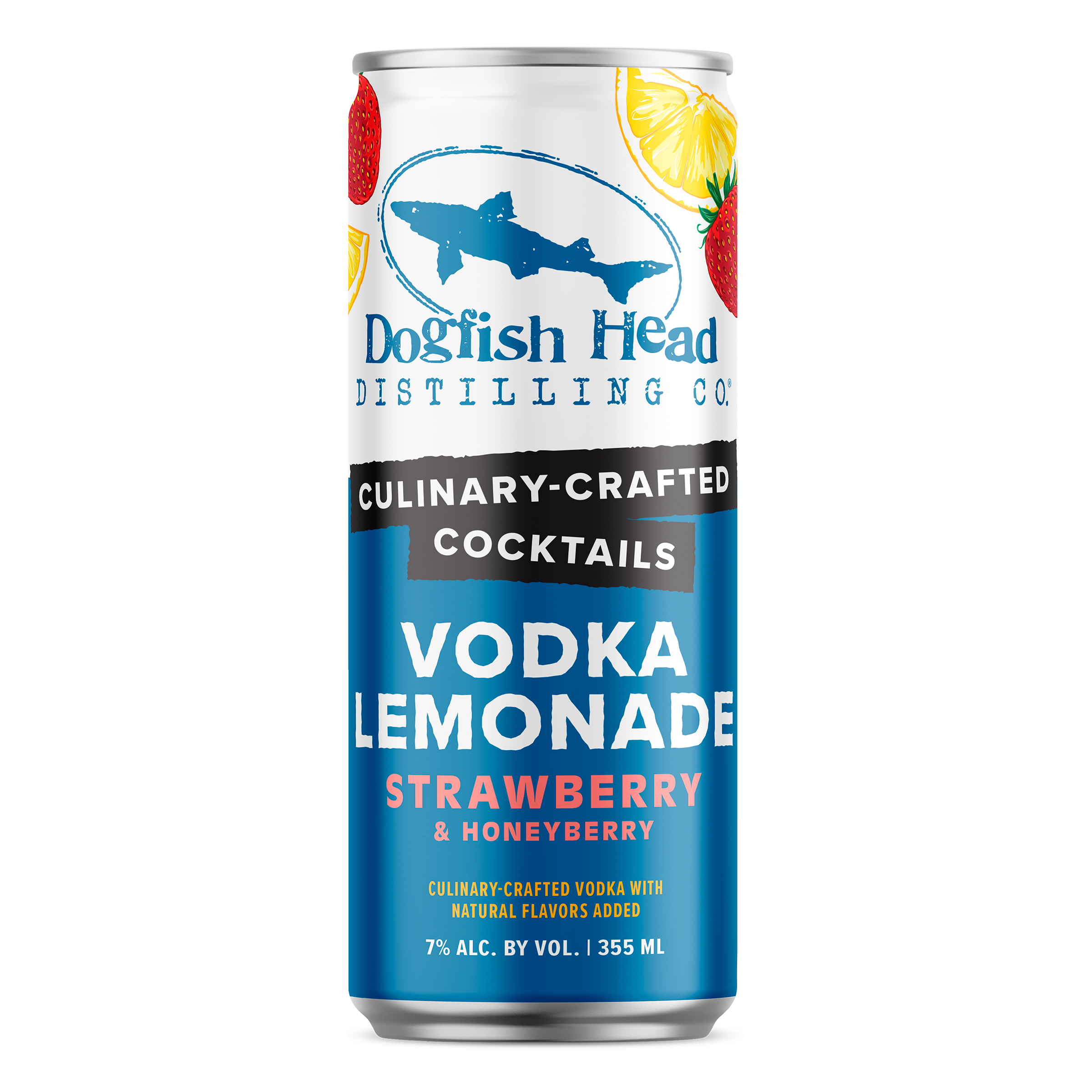 DOGFISH HEAD CULINARY-CRAFTED COCKTAILS STRAWBERRY & HONEYBERRY VODKA LEMONADE