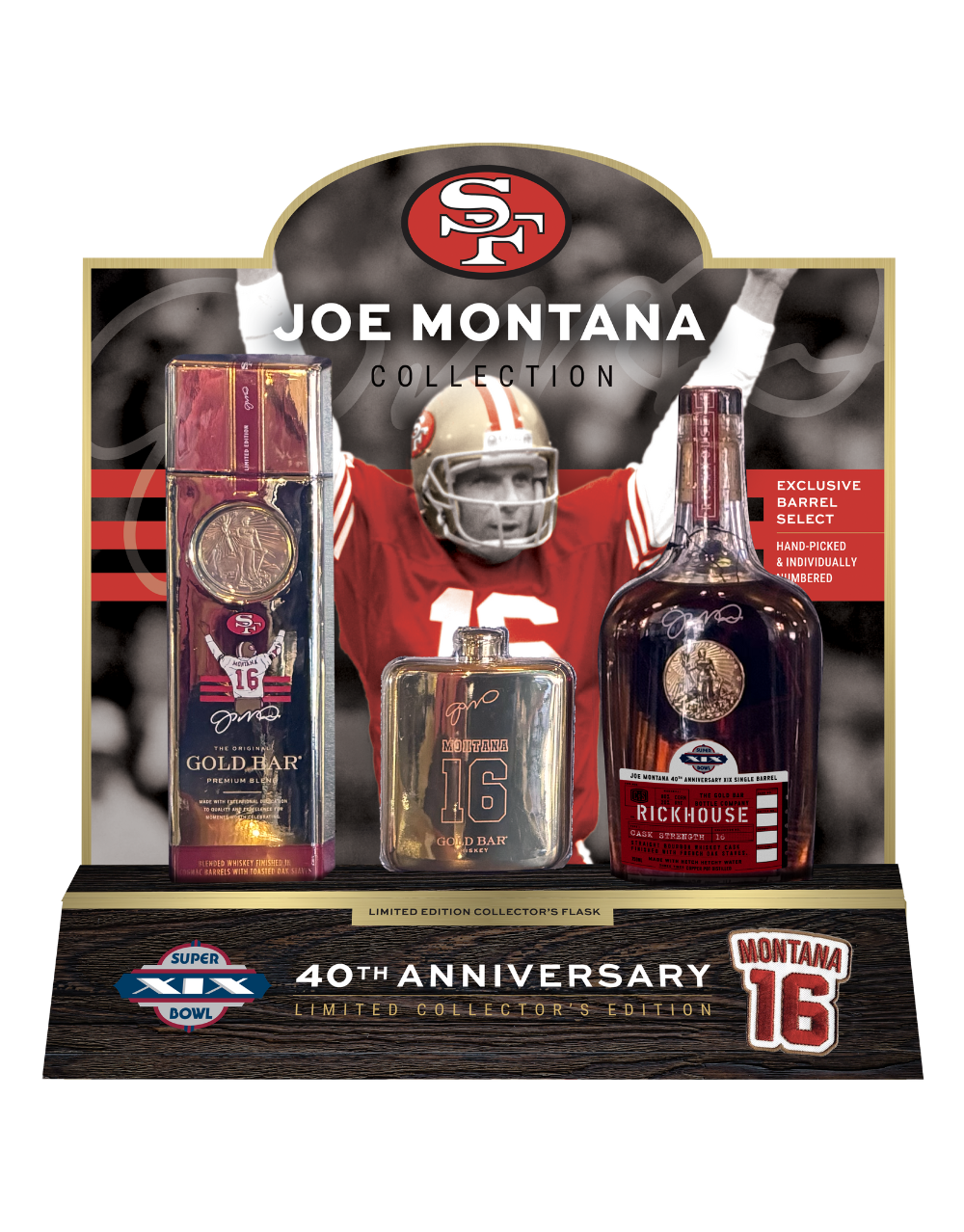 JOE MONTANA SUPER BOWL XIX 40TH ANNIVERSARY SET