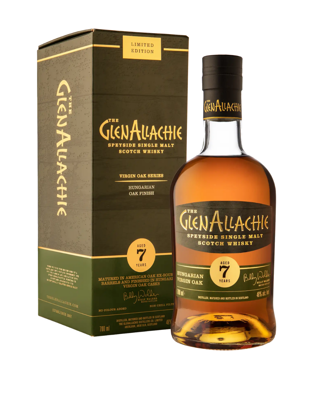 GLENALLACHIE 7 YEAR OLD HUNGARIAN VIRGIN OAK SCOTCH