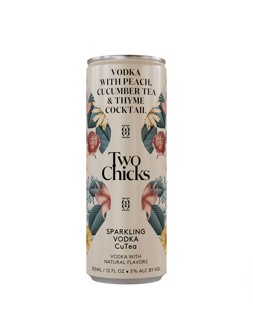 TWO CHICKS COCKTAILS SPARKLING VODKA CUTEA