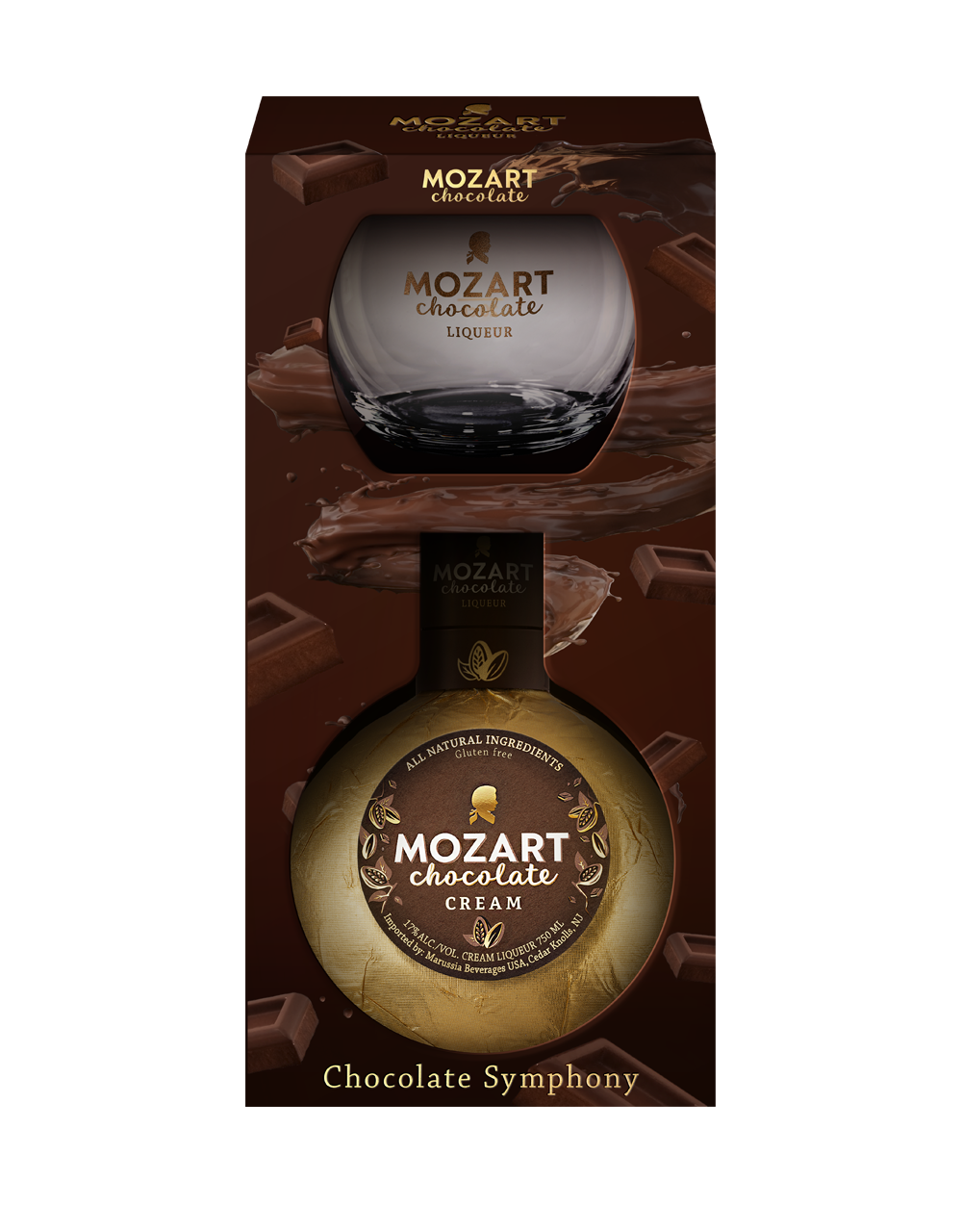 MOZART CHOCOLATE CREAM GIFT SET WITH TUMBLER