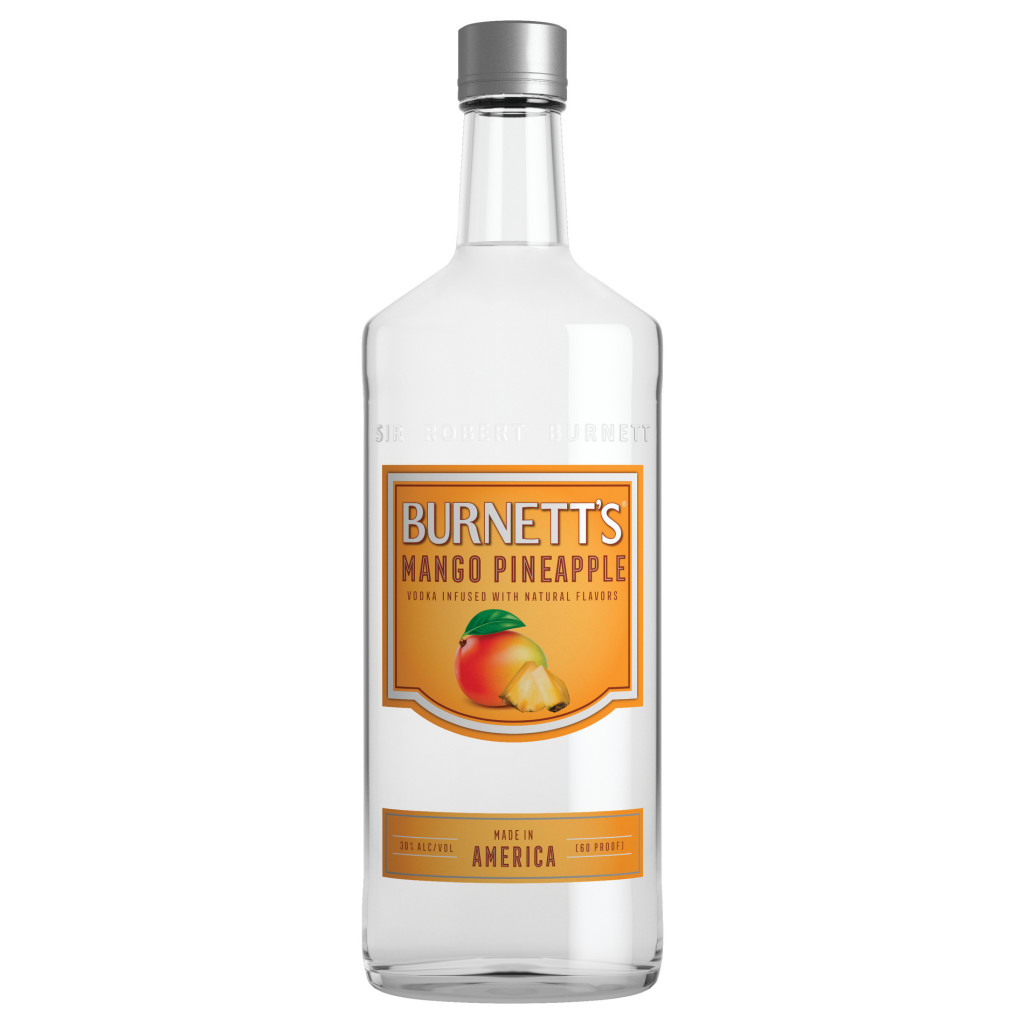 BURNETT'S MANGO PINEAPPLE TROPICAL FLAVORED VODKA