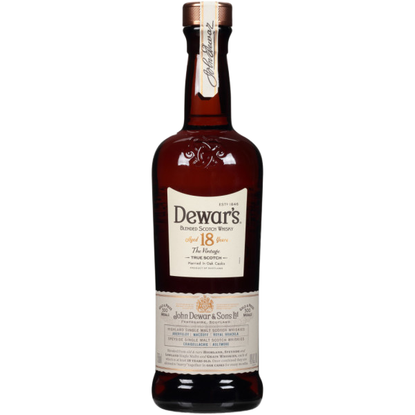 DEWAR'S 18 YEAR OLD BLENDED SCOTCH WHISKY PERSONALIZED