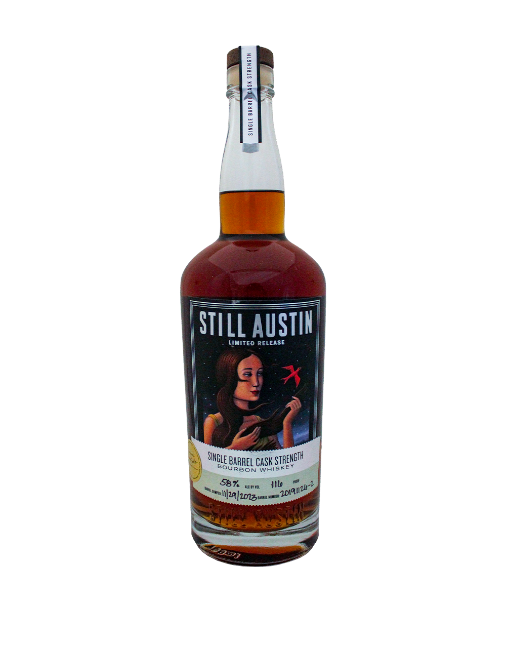 STILL AUSTIN SINGLE BARREL CASK STRENGTH BOURBON S3B4