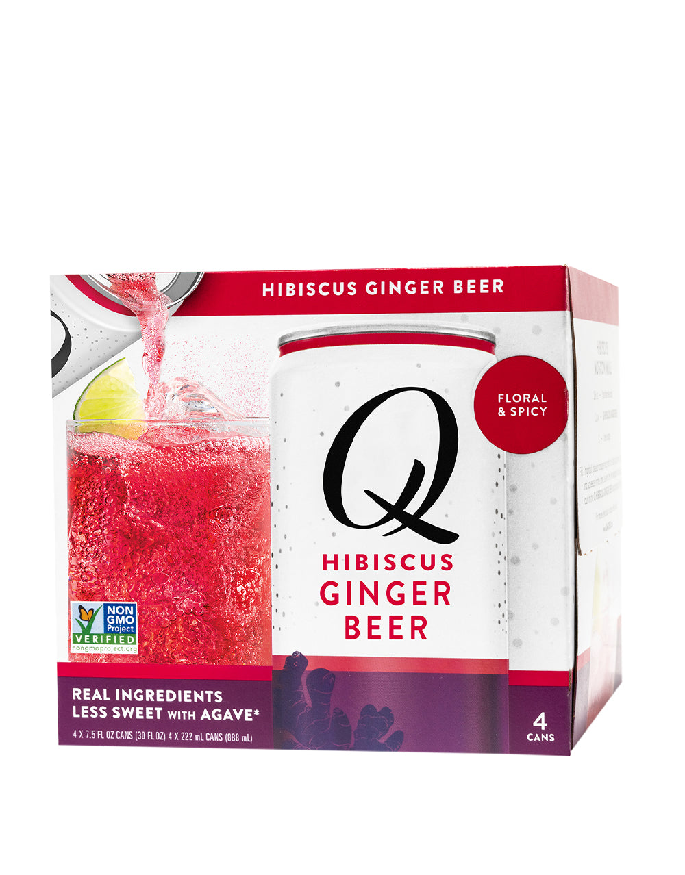 Q HIBISCUS GINGER BEER CANS