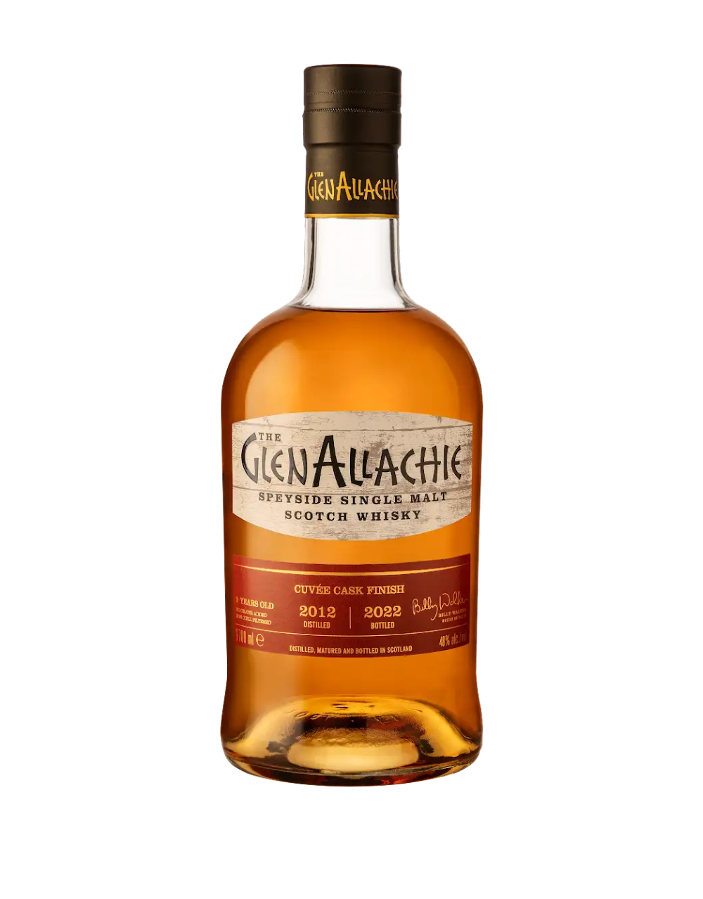 GLENALLACHIE 2012 9 YEAR OLD CUVEE CASK FINISH SCOTCH