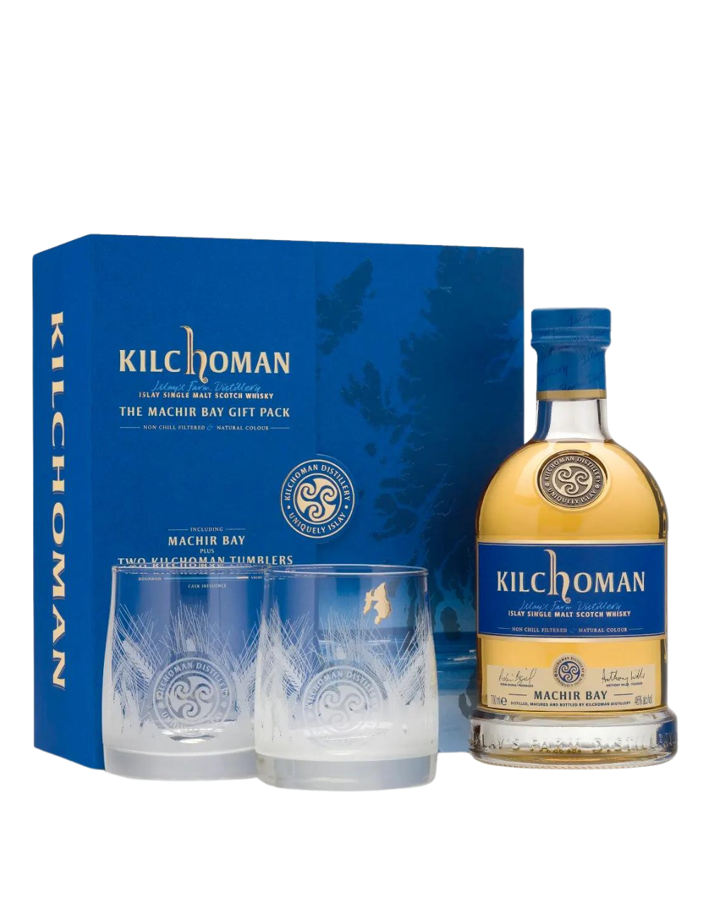 Kilchoman Machir Bay Islay Single Malt Scotch Whiskey Gift