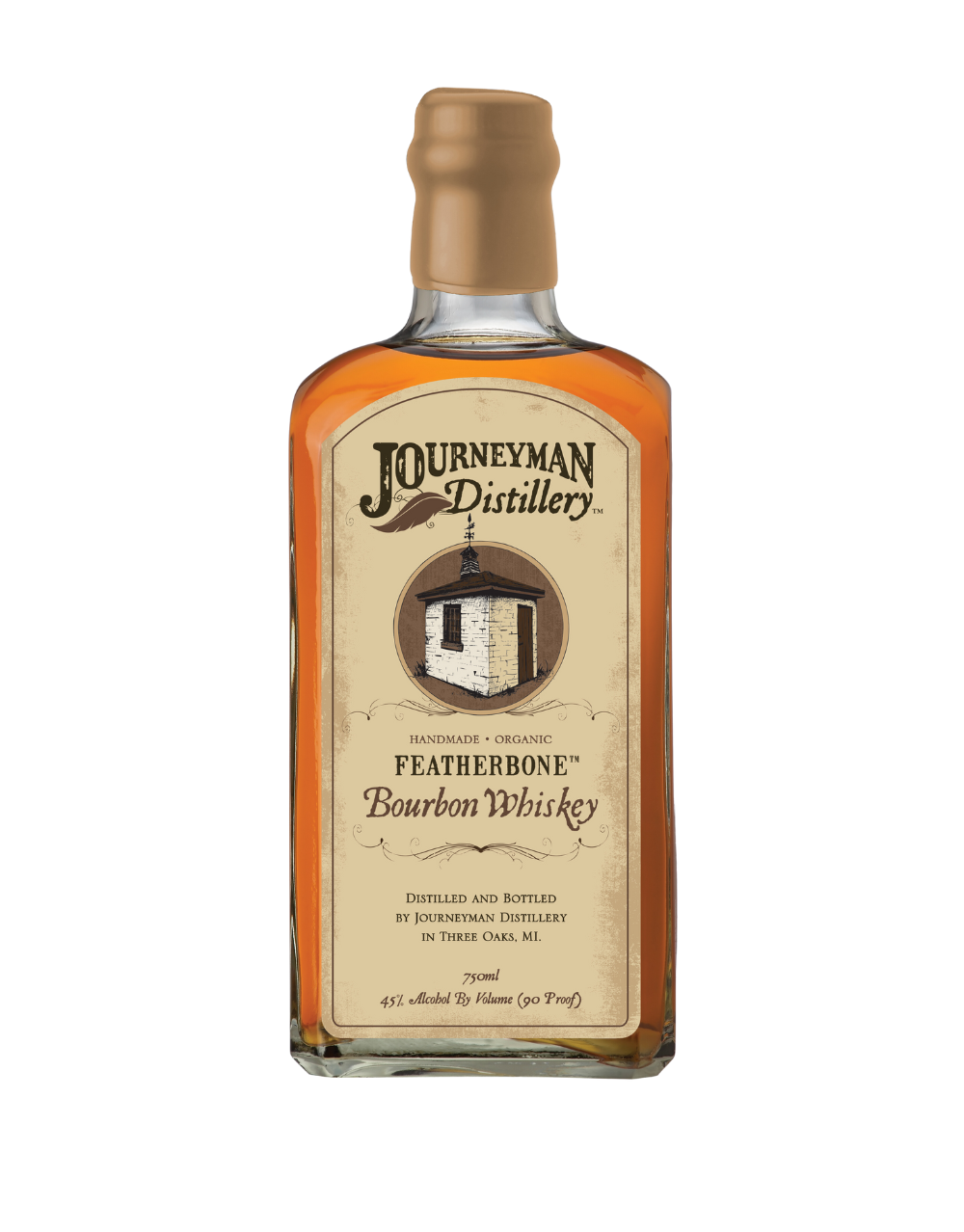 JOURNEYMAN DISTILLERY FEATHERBONE BOURBON WHISKEY