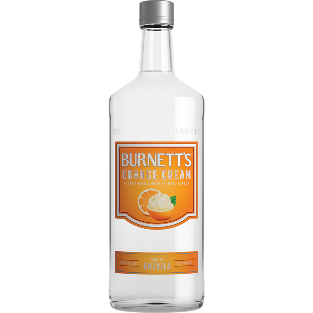 BURNETT'S ORANGE CREAM FLAVORED VODKA