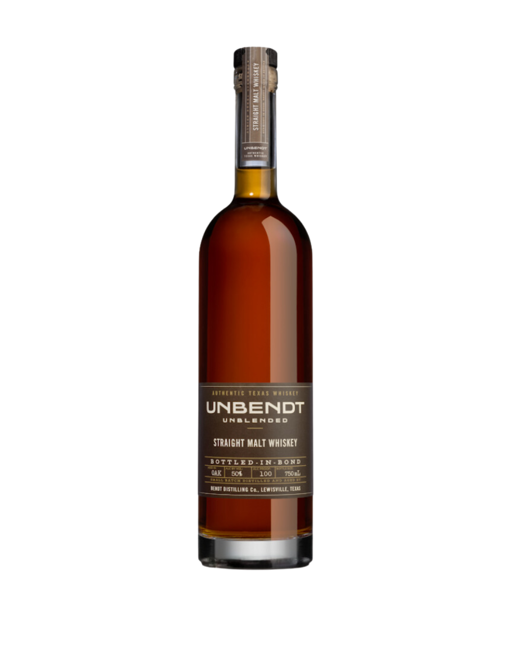 UNBENDT TEXAS BOTTLE IN BOTTLE STRAIGHT MALT WHISKEY