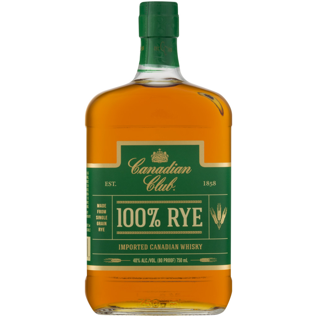 CANADIAN CLUB 100% RYE CANADIAN WHISKY