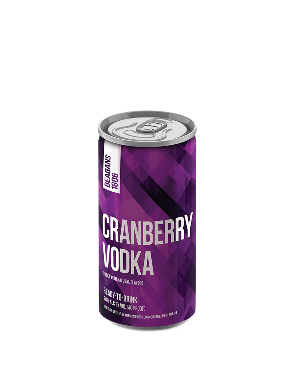 BEAGANS 1806 CRANBERRY VODKA CAN